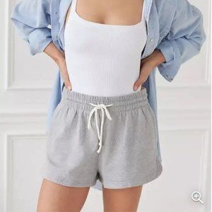 Urban Outfitters Out From Under Ellie Sweatshort Light Grey Medium